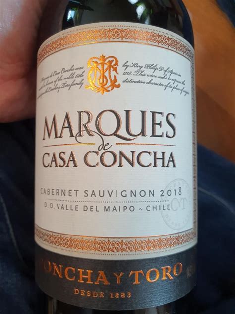 2018 Concha Y Toro Cabernet Sauvignon Marqués De Casa Concha Chile