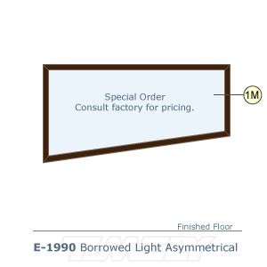 E1990 Classic Door Frame Borrowed Light Drawing - Timely Industries : Timely Industries