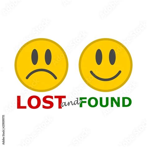 Lost And Found Sign Smiles Icon Buy This Stock Vector And Explore