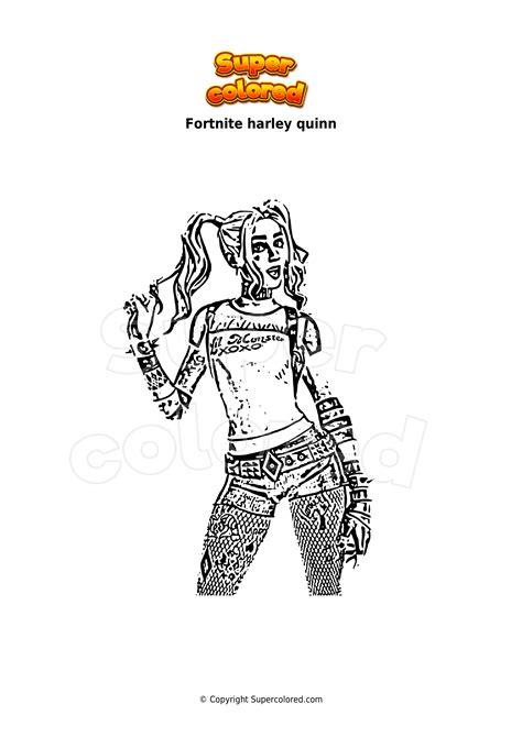 Fortnite Ausmalbilder Harley Quinn Get This Harley Quinn Coloring The