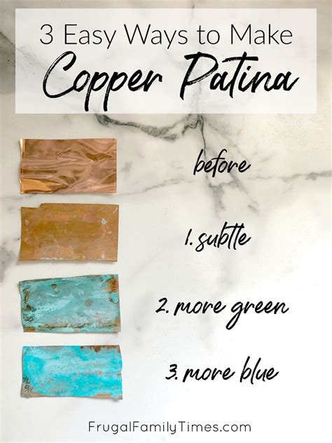 3 Easy Ways To Make Copper Patina Green Verdigris With Household