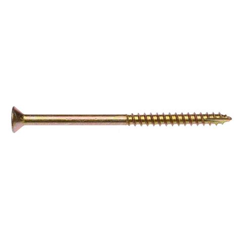 Zenith Timber Screws Countersunk Gold Passivated 10g X 75mm 50 Pack Mitre 10