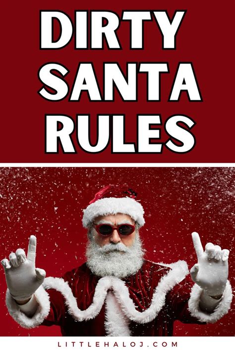 Dirty Santa Rules Dirty Santa Dirty Santa T Exchange Christmas