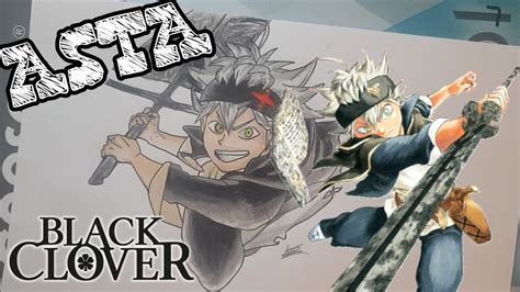 Speed Drawing Asta Black Clover Youtube