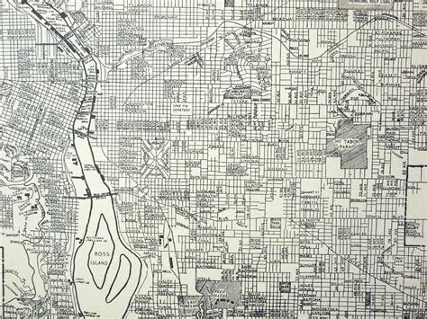 1937 Vintage City Map Of Portland Oregon Etsy