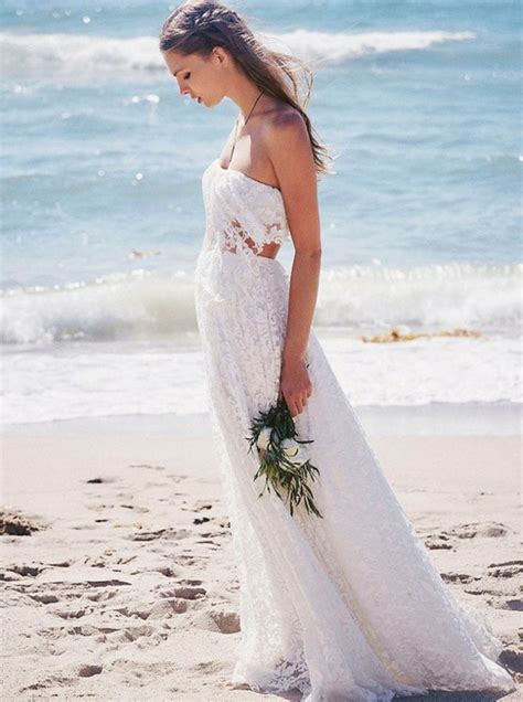 Beach Wedding Dresses Lace Wedding Dresses Open Back Wedding Dress Sex Wishingdress