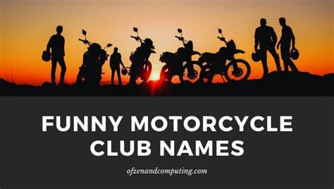 1900 Motorcycle Club Names 2023 Cool Funny Biker Names