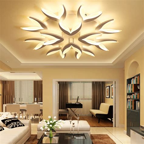 Ceiling lights with dazzling crystal embellishments impart undeniable glamour and elegance in any classic and luxurious living spaces. Chandelierrec Modern led ceiling chandeliers for living ...