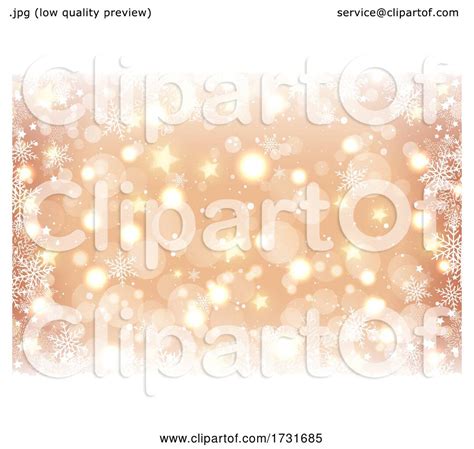 Golden Christmas Snowflake Background By Kj Pargeter 1731685