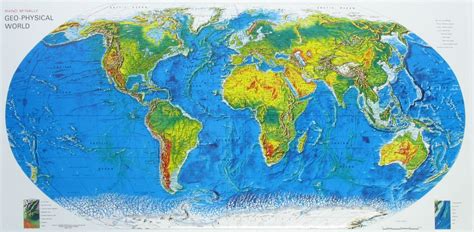 Raised Relief World Map World Map