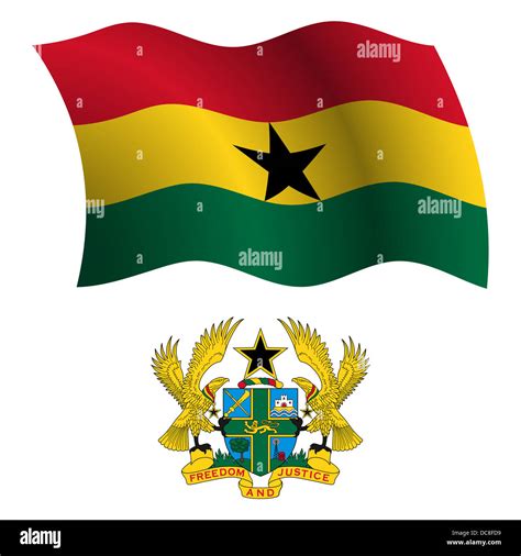 Ghana Flag And Coat Of Arms Svg Png Ghanaian Africa Country World