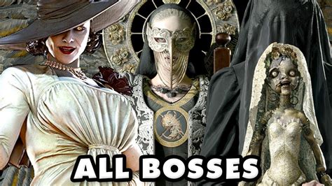 Resident Evil Village All Bosses Gameplay And Ending Youtube