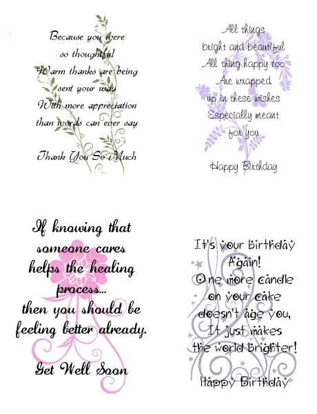 60 Greeting Card Inserts Ideas Verses For Cards Card Sayings Card