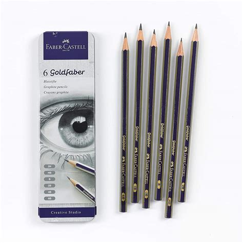 Faber Castell Creative Studio Graphite Sketch Pencil Set 6 Graphite