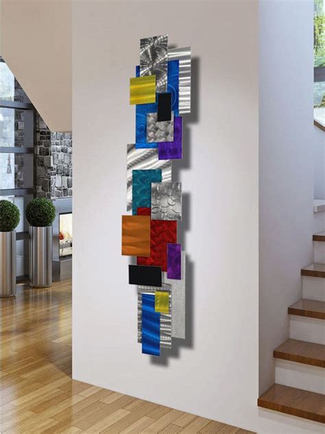 Beautiful Vertical Wall Art Its Really Colorful And The Square And