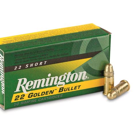 Remington Golden Bullet 22 Short High Velocity Plated Round Nose