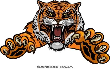 Tiger Jumping Tattoo Stock Vector Royalty Free 514112545 Shutterstock