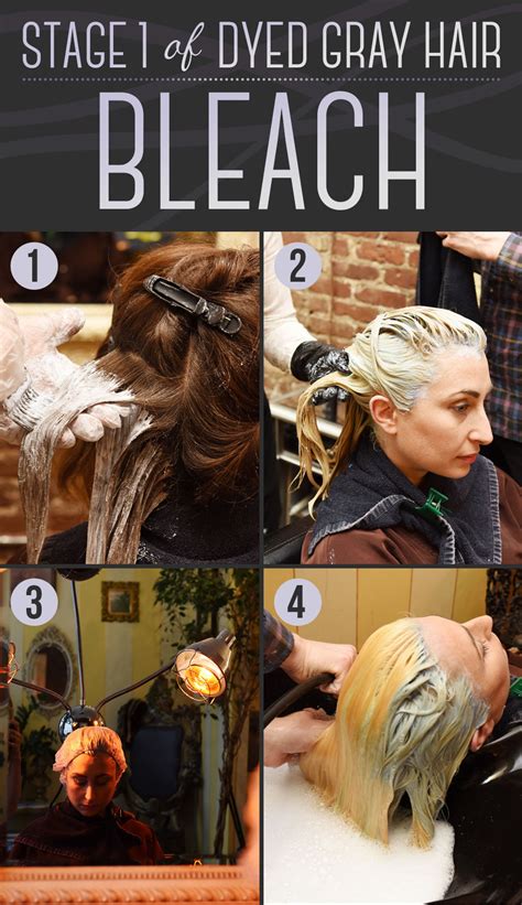 Use both hands to coat the strands, working it all the way from the tips of your hair to the roots. Here Is Every Little Detail On How To Dye Your Hair Gray