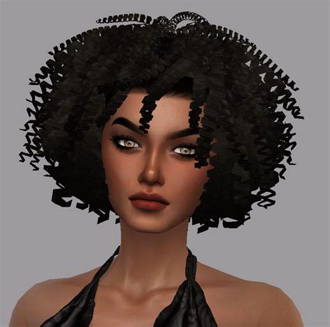 Sims Hair Sims 4 Black Hair Sims 4 Curly Hair 43c