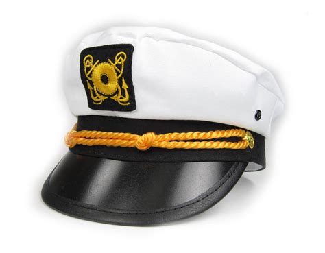 Adult Skipper Yacht Boat Captain Cap Sailor Hat Ebay