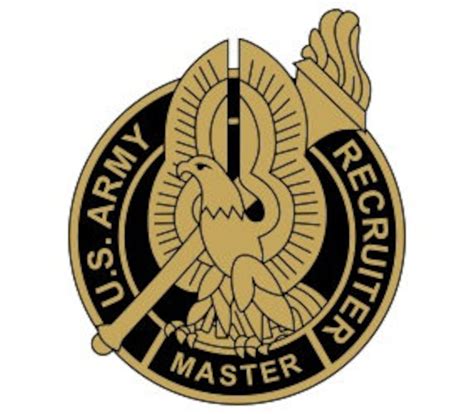Us Army Master Recruiter Identification Badge Vector Files Etsy