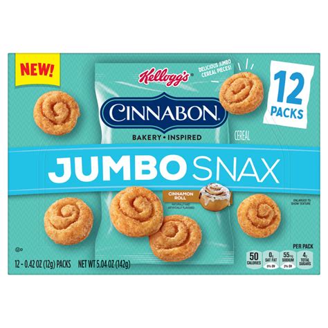 Save On Kelloggs Jumbo Snax Cereal Snack Cinnabon 12 Ct Order Online