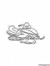 Snowmobile Coloring Printable Vehicles Interested Those Different Children 1coloring sketch template