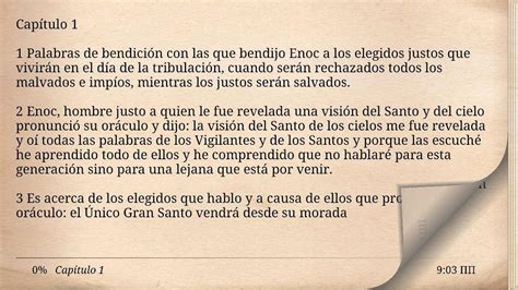 El primer libro de enoc, o enoc etíope, de hecho es una recopilación de cinco libros, cada uno de los cuales aparece con su propio título y normalmente con su versión etíope, la cual se conserva por completo. El Libro de Enoc for Android - APK Download