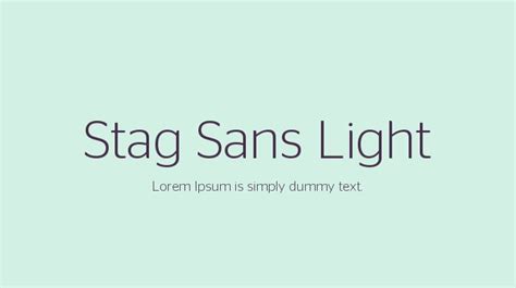 Stag Sans Light Font Download Free For Desktop And Webfont