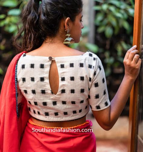 10 stylish readymade cotton blouse designs 2019 for summer ikat blouse designs cotton blouse