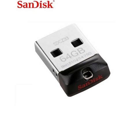 Sandisk Usb Flash Drive Cruzer Fit Cz33 64gb 32gb 16gb Super Mini Pen