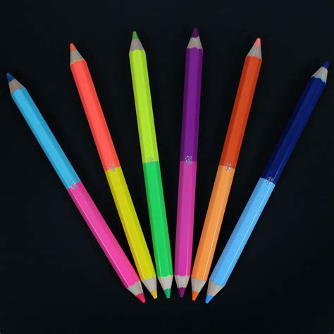 Chunky 5050 Neon Coloured Pencils