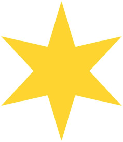 6 Point Star Badge Clip Art