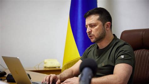 Wojna W Ukrainie Prezydent Ukrainy Wo Odymyr Ze Enski Przemawia Przed