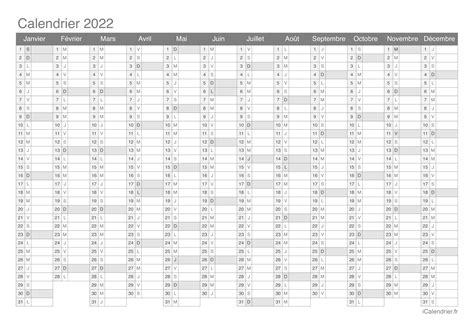 Calendrier 2022 A Imprimer Pdf Et Excel Icalendrier Images Gambaran