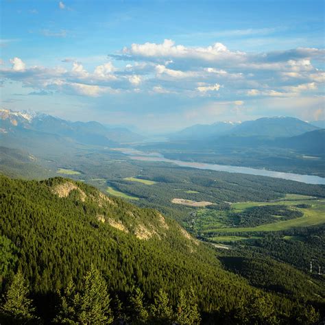 Columbia Valley From Mount Swansea British Columbia Photograph By