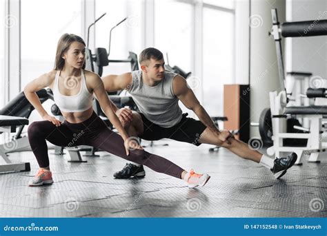 Sport Fitness Lifestyle And People Concept Smiling Man And Woman