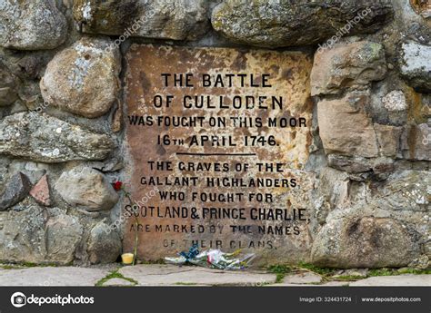 Battle Of Culloden Memorial Stock Photo By ©wollertz 324431724