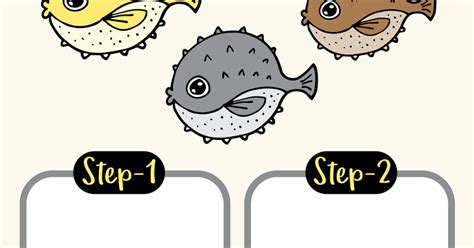 How To Draw Puffer Fish Easy Step By Step Drawing Tutorial