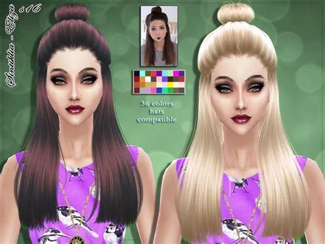The Sims Resource Sintiklia Hair S16 Eliza