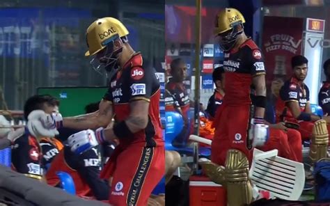 Virat Kohli Smashes A Chair In Anger After Getting Out Video Goes Viral