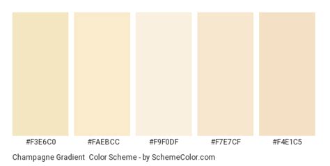 Champagne Gradient Color Scheme Beige