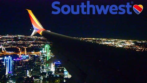 Flying Over Dallas City Centre Southwest Airlines Boeing 737 800