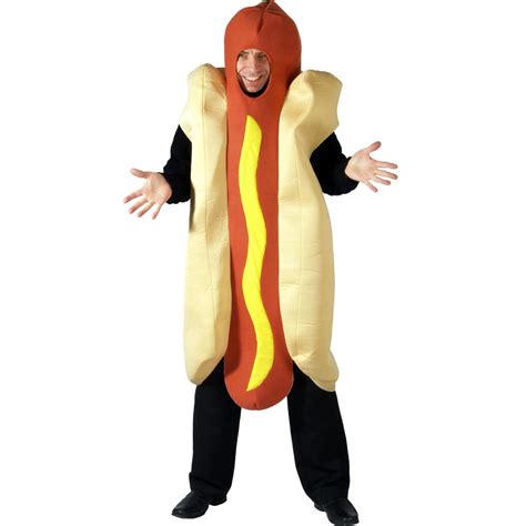 One Piece Hot Dog Fancy Dress Funny Novelty Halloween Costume