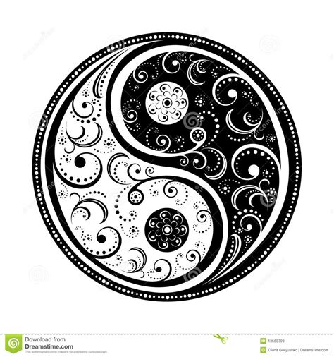 #ii yin yang #yin yang ii #object gijinka #g.png #knives tw #listen. Yin Yang Symbol stock vector. Illustration of icon ...