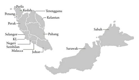 Malaysia Political Map Zip Code Map