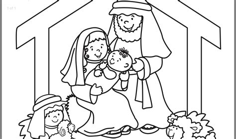 ️jesus Is Born Coloring Page Free Download