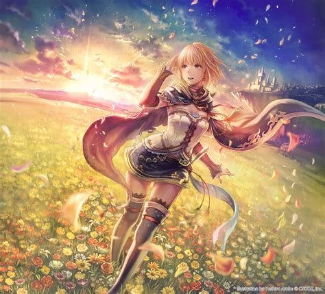 Wallpaper 1767x1600 Px Anime Beautiful Dress Fantasy Flower