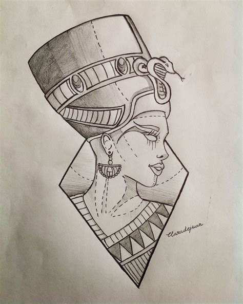 Queen Nefertiti Tattoo Designs Tatuagem Nefertiti Tatuagem Egípcia Tatuagens Retro