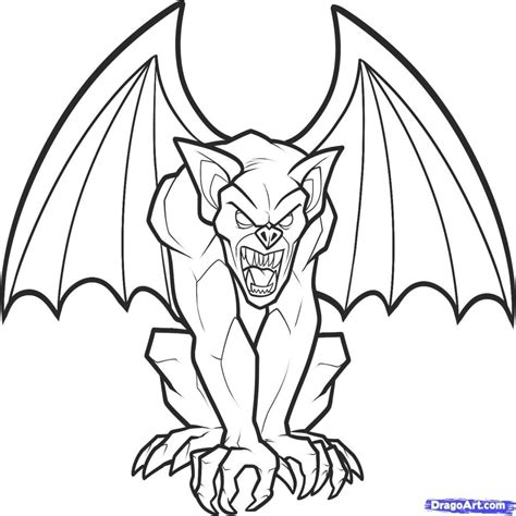 Hand washing coloring pages for preschoolers book the kissing. Gargoyle Coloring Pages - Coloring Home